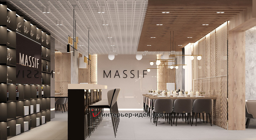 Дизайн ресторана Massif в Кагарлыке, Киевской области