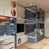 Стильная детская для мальчика, 17 м2