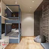 Стильная детская для мальчика, 17 м2