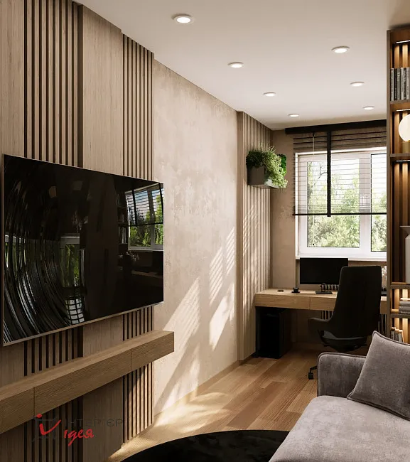 Современный кабинет дома, 11 м2